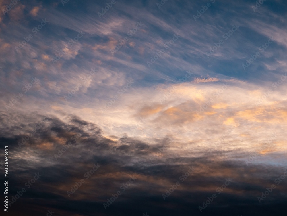 Fototapeta premium sunset in the sky clouds