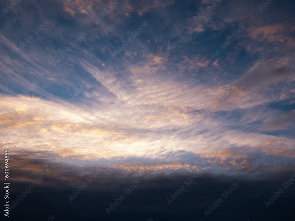 Fototapeta premium sunset in the sky clouds