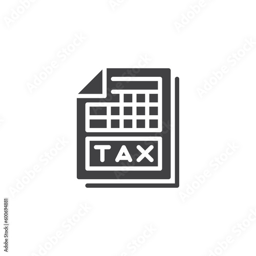 Tax revenue vector icon