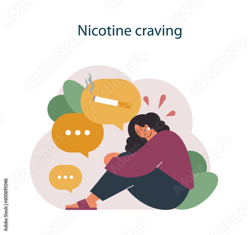 Nicotine withdrawal symptom. Nicotine craving as a common effect