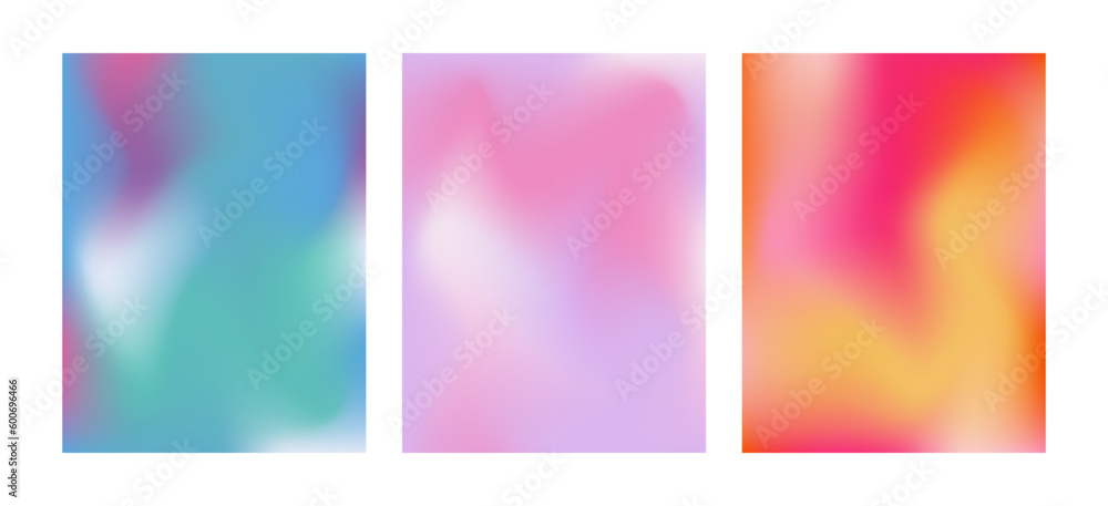 Abstract blurred gradient backgrounds