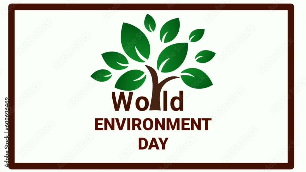 World Environment Day. Flat holiday animation. Motion graphic design ...
