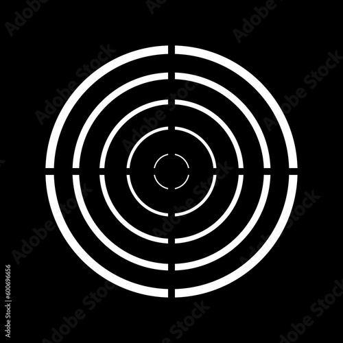 crosshairs vector illustration, suitable for mascot, logo, icon, background etc.