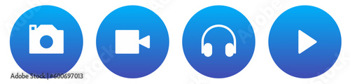 media icon set