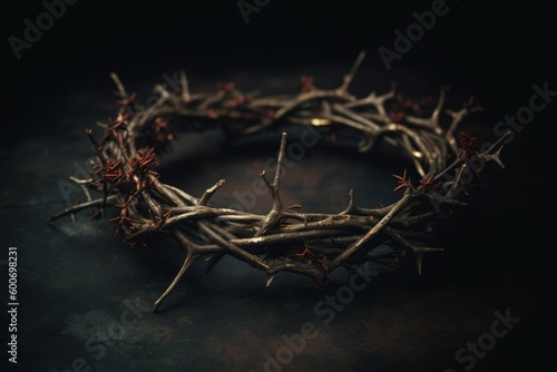 Crown thorns ancient easter. Generate Ai