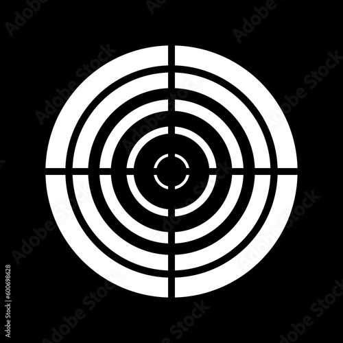 crosshairs vector illustration, suitable for mascot, logo, icon, background etc.