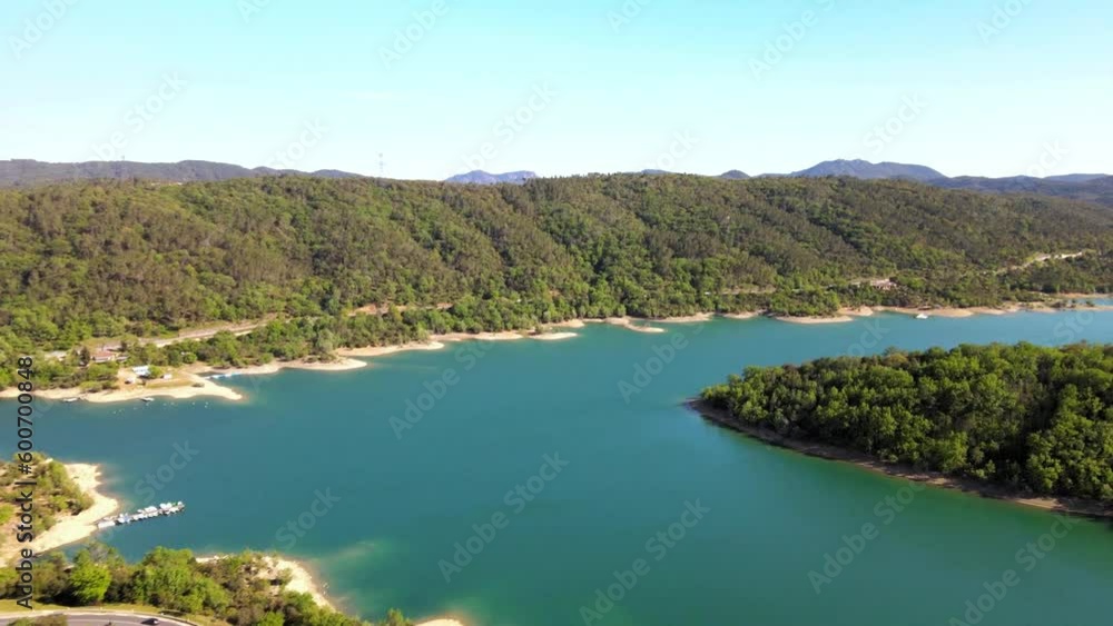 Beautiful lake in Provence France Beautiful lake in Provence France