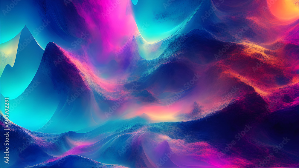 A colorful abstract background with a swirl of light and colors Create With Generative AI Technology