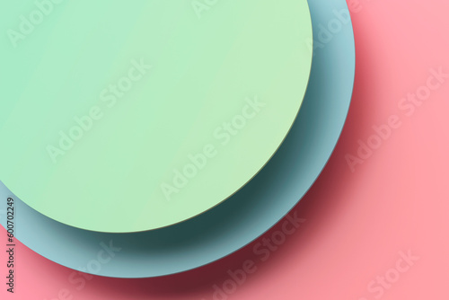 Abstract background with flat colorful circles