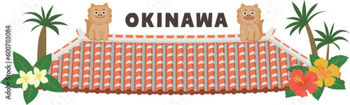 沖縄地図　イラスト素材