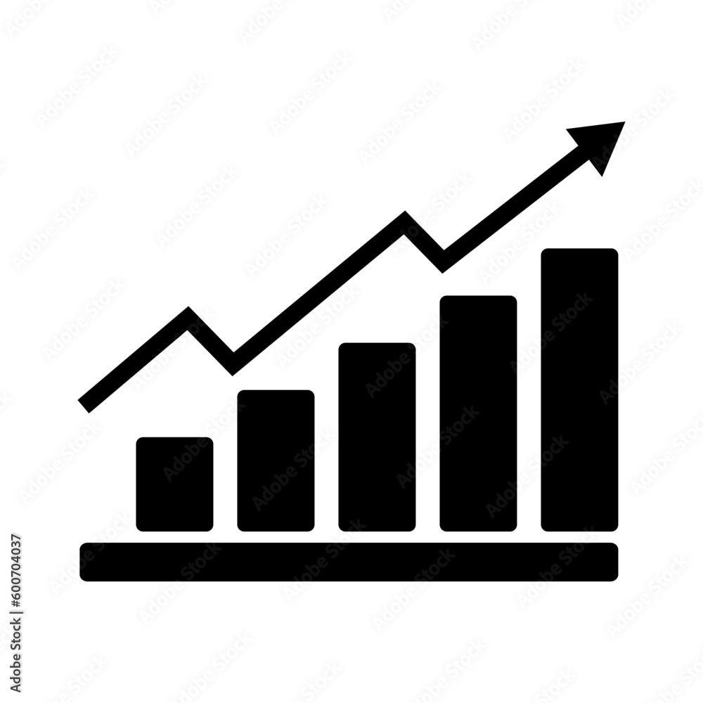 business graph with arrow business graph with arrow