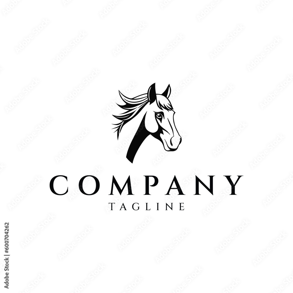 Horse head logo design vector illustration Horse head logo design vector illustration