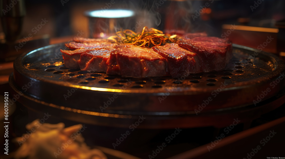 BBQ in fine restaurant BBQ in fine restaurant