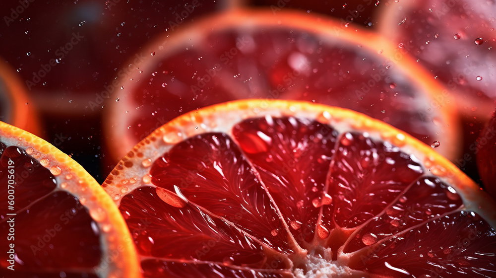 Red citrus Illustration AI Generative Red citrus Illustration AI Generative