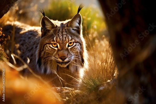 Iberian lynx. Generate Ai © nsit0108