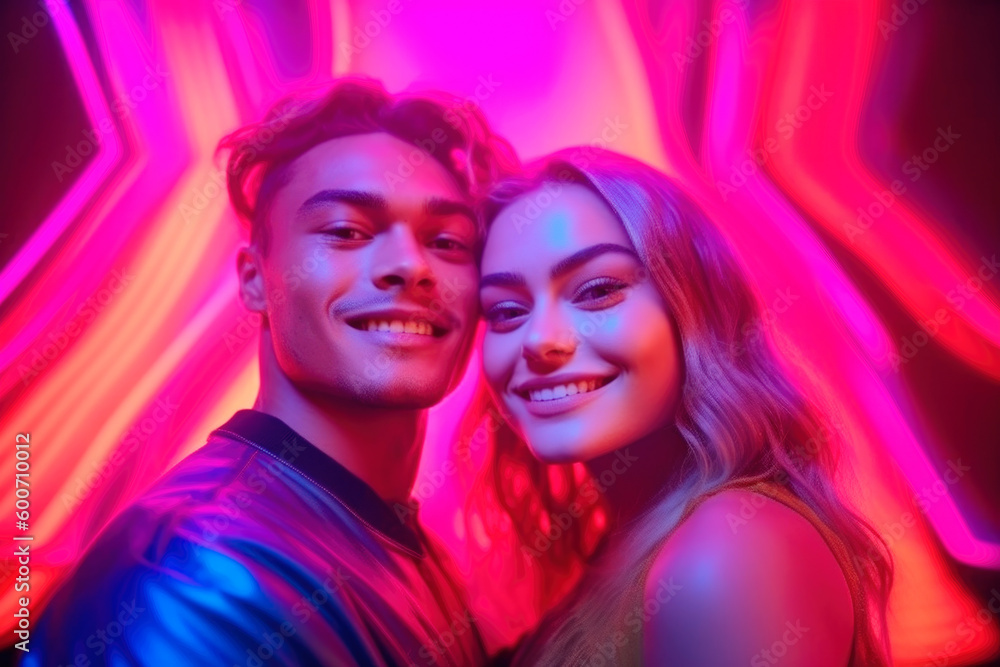 Vibrant Portraits of Diverse Youth with Neon Hues.Vibrant Portraits of Diverse Youth with Neon Hues. generative ai. Vibrant Portraits of Diverse Youth with Neon Hues.Vibrant Portraits of Diverse Youth with Neon Hues. generative ai.
