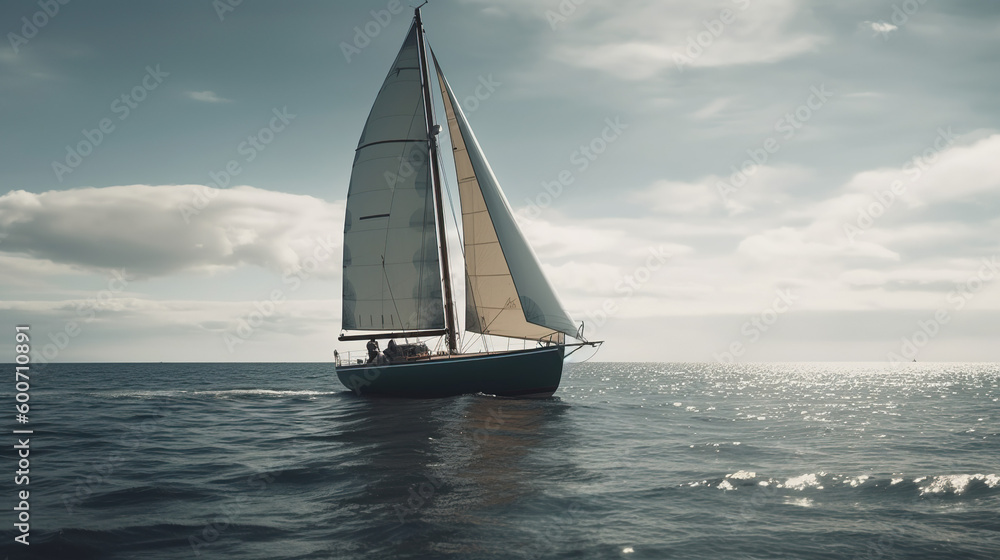 Fototapeta premium sailboat on the ocean