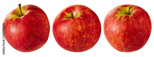 Trio de deliciosas maçãs vermelhas maduras - maçã vermelha fresca photo