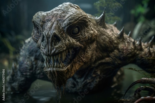 Nightmare creature swamp monster. Generate Ai