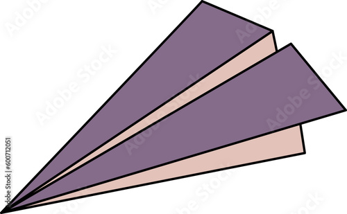 Paper Plane Icon Outline Illustration