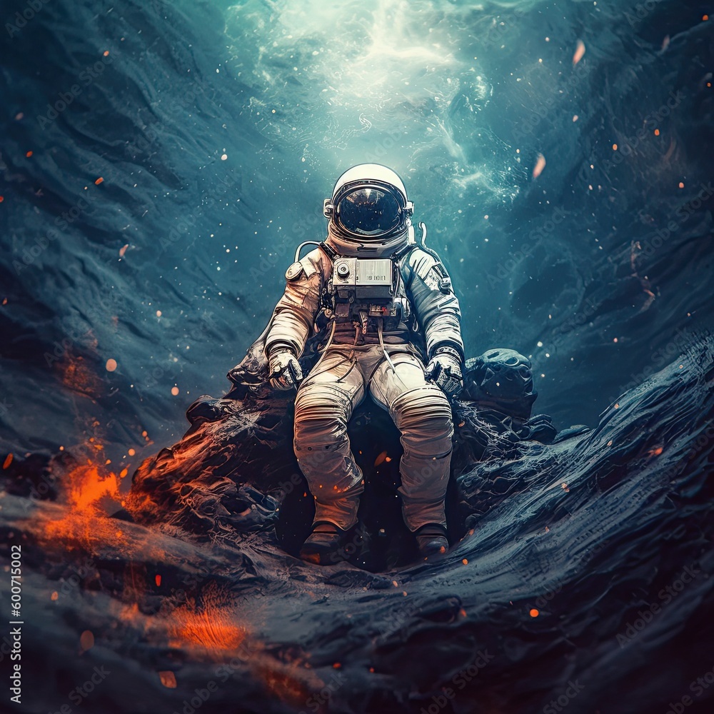 Abandoned Astronaut Lost in Space A Sad Fantasy of Exploration and