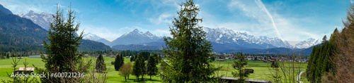 Panoramablick auf Wallgau