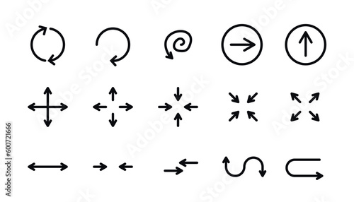 Arrows set. Arrow for website and app.