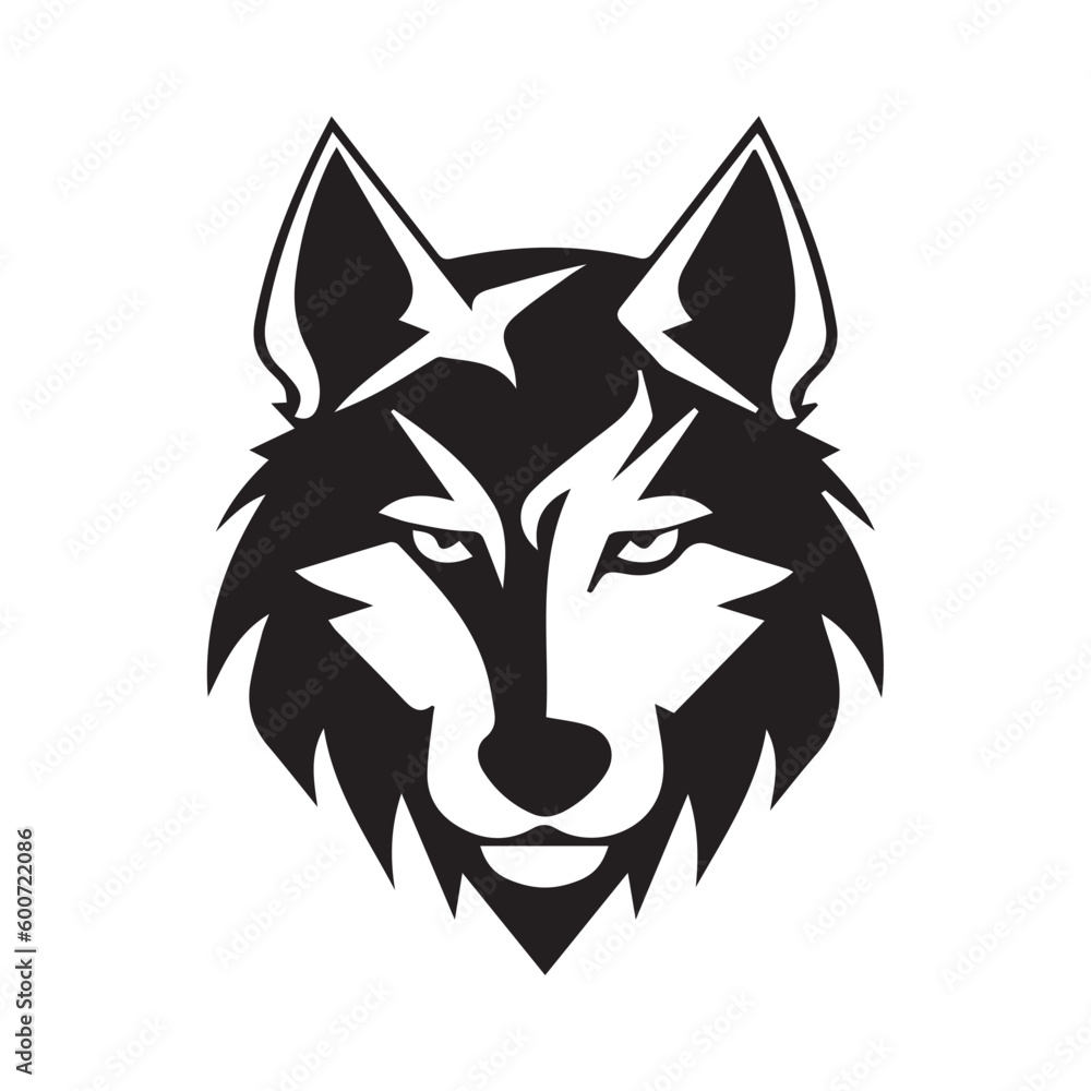 wolf head vector wolf head vector