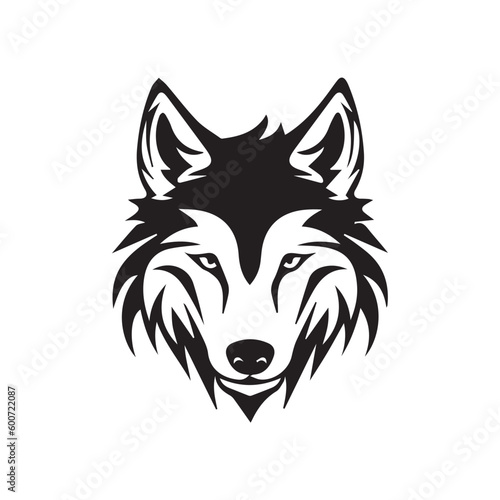 wolf head vector © madeli