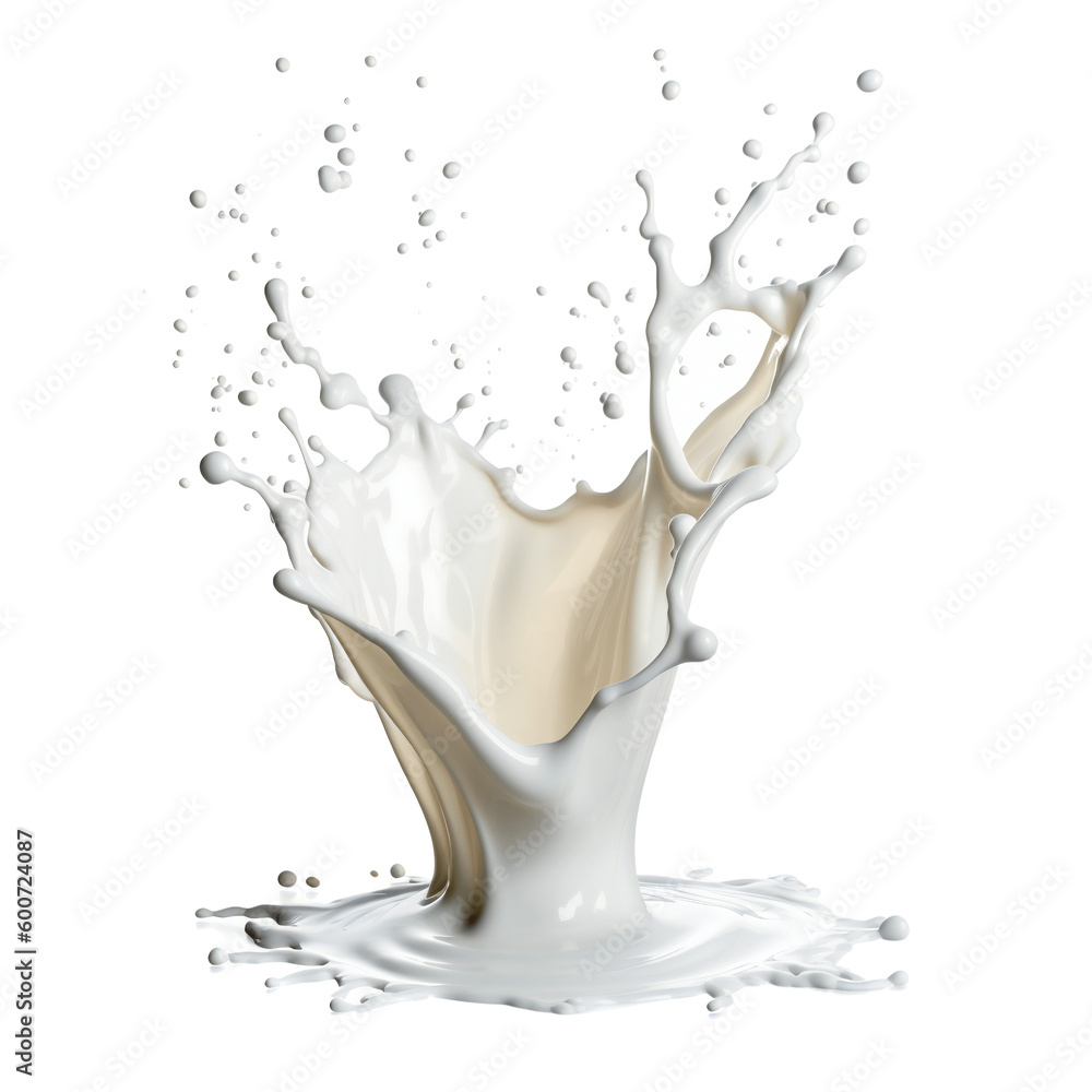 Milk, splashes and drops of milk. Isolated on a transparent background. KI. Milk, splashes and drops of milk. Isolated on a transparent background. KI.