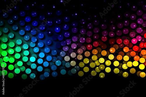 Rainbow stars, pride, background Generative AI