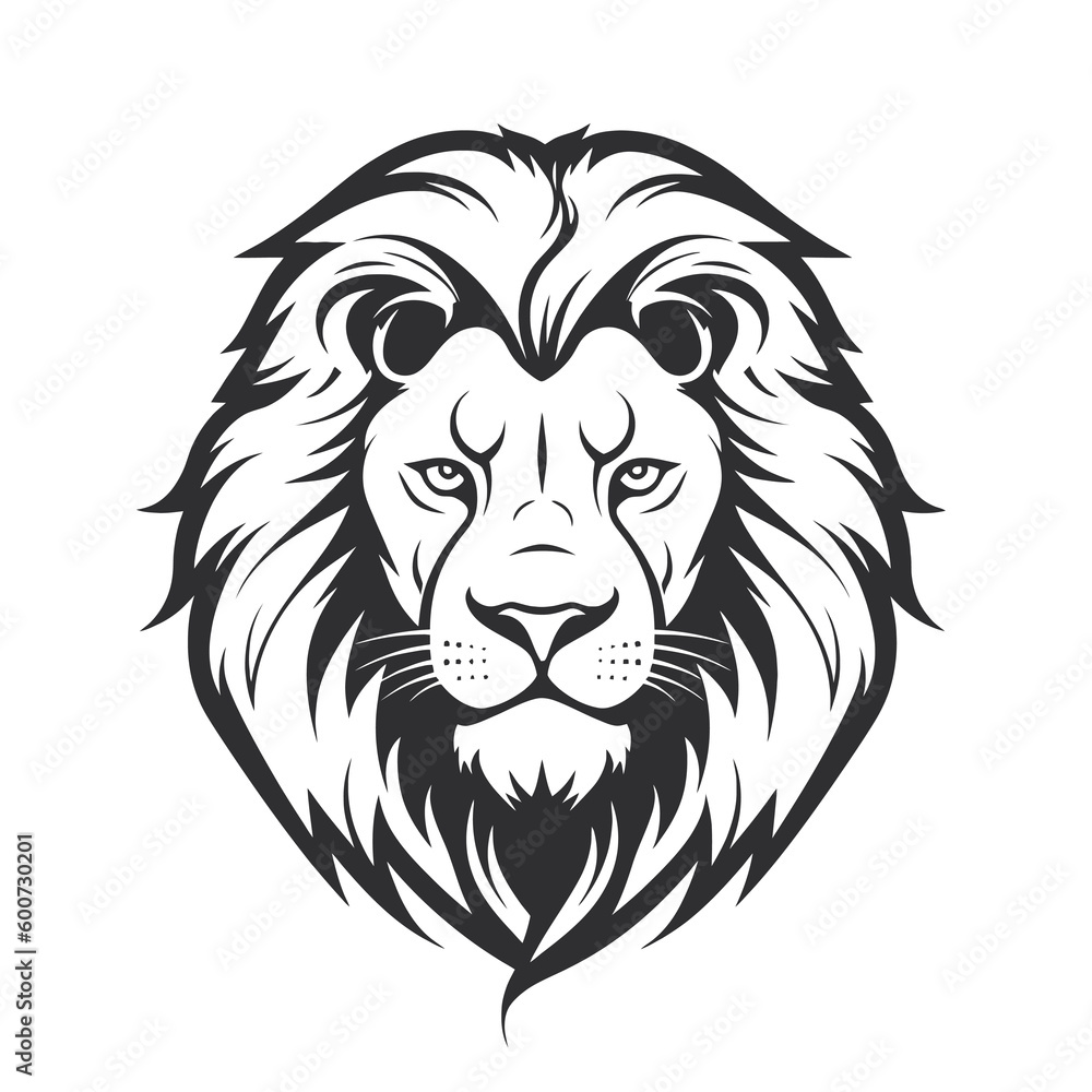 Lion head vector