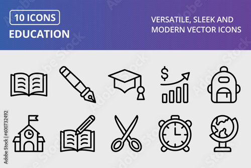 Vector Education Icon Set

