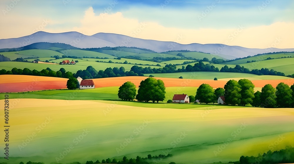 a landscape in region country
