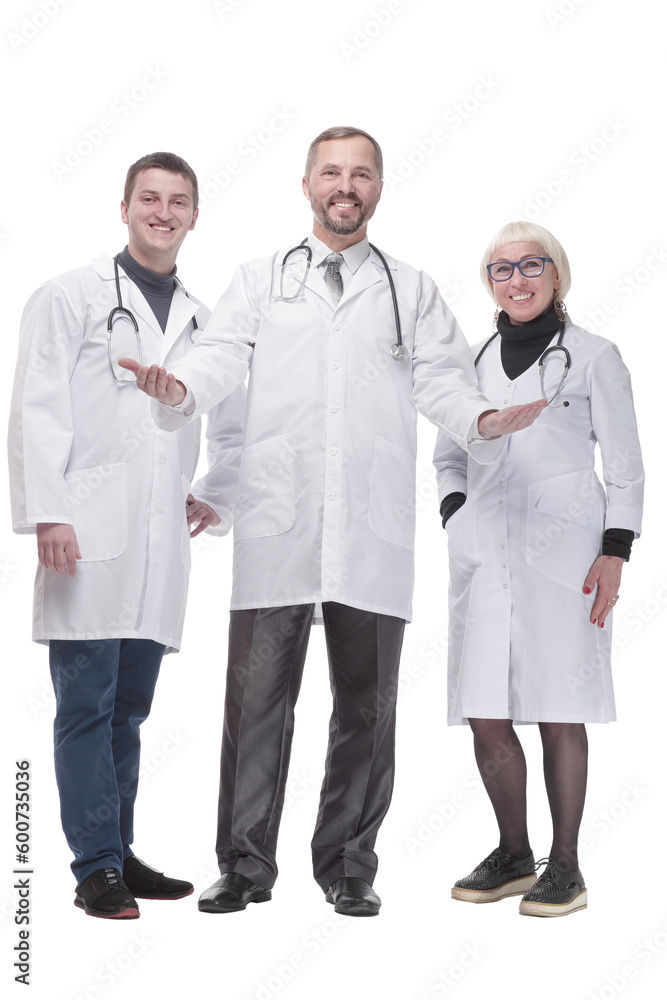 in full growth. group of qualified medical colleagues. in full growth. group of qualified medical colleagues.