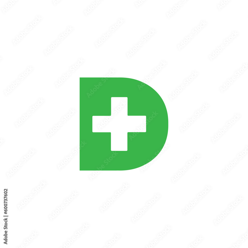D logo modern technology vector letter branding D logo modern technology vector letter branding