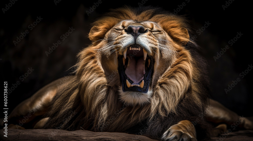 Serenity: The Peaceful Majesty of a Lion at Rest Serenity: The Peaceful Majesty of a Lion at Rest