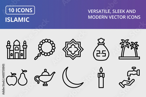 Vector Islamic Icon Set
