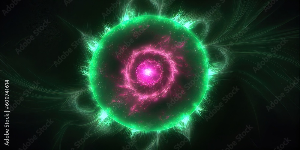 Spiritual Green and pink chakra alignment to increase soul energy. Illustration generated by Abstract, Elegant and Modern AI Spiritual Green and pink chakra alignment to increase soul energy. Illustration generated by Abstract, Elegant and Modern AI