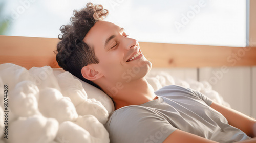 Gesunder Schlaf Power Napping Erholung Tagschlaf Entspannung Illustration Generative AI Digital Art Background Hintergrund Cover Magazin