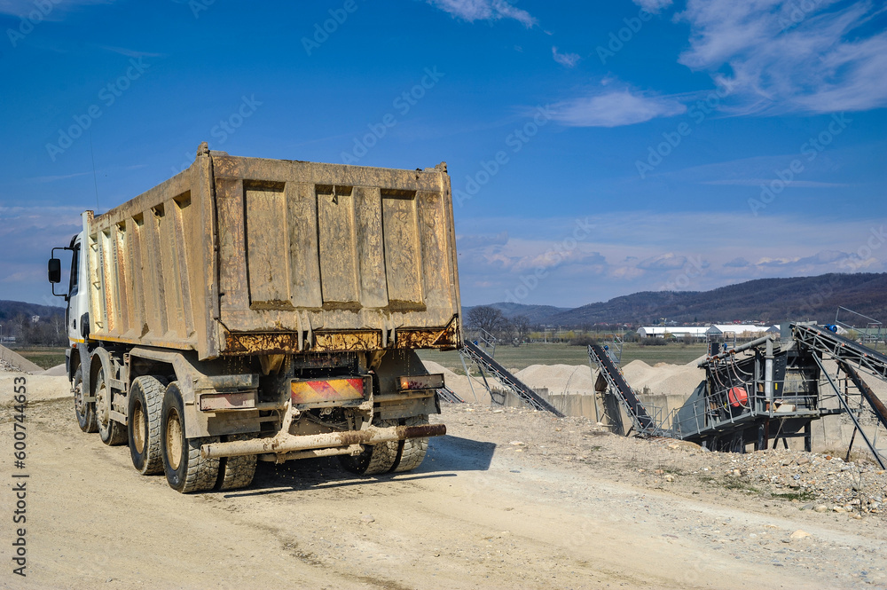 A gravel pit on a sunny day A gravel pit on a sunny day