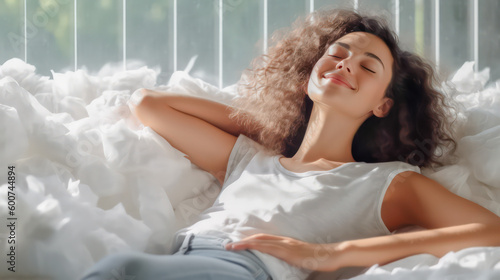 Gesunder Schlaf Power Napping Erholung Tagschlaf Entspannung Illustration Generative AI Digital Art Background Hintergrund Cover Magazin