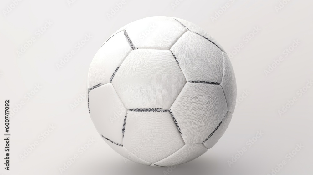 Fototapeta premium Soccer ball isolated on white background. Generative AI