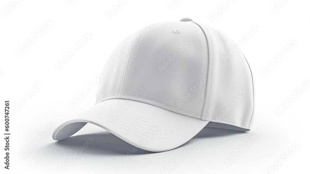 Softball cap isolated on white background. Generative AI Softball cap isolated on white background. Generative AI