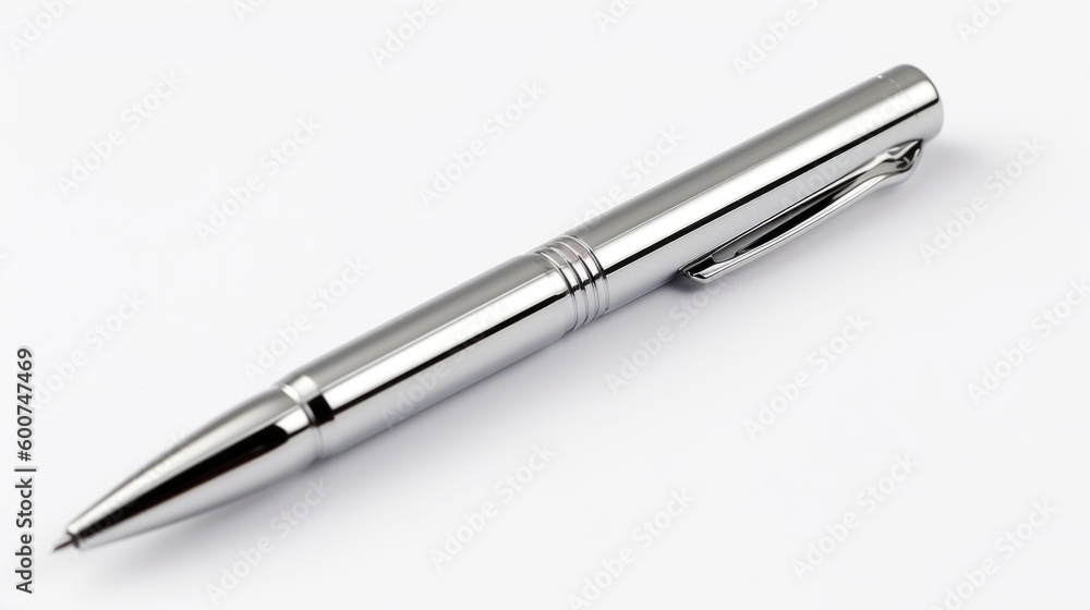 Ballpoint pen isolated on white background. Generative AI Ballpoint pen isolated on white background. Generative AI