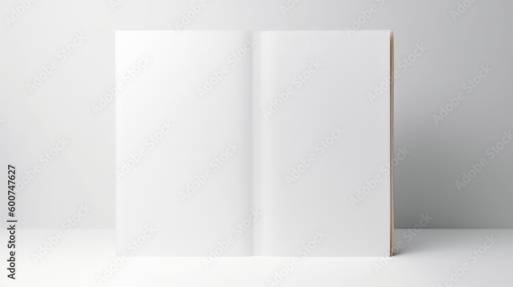 Report cover isolated on white background. Generative AI