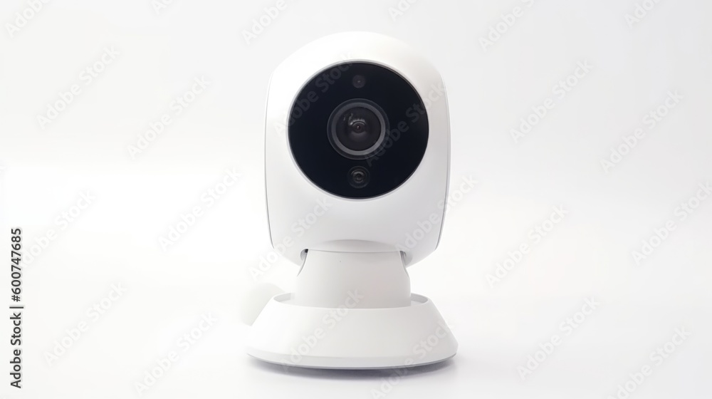 Webcam isolated on white background. Generative AI Webcam isolated on white background. Generative AI