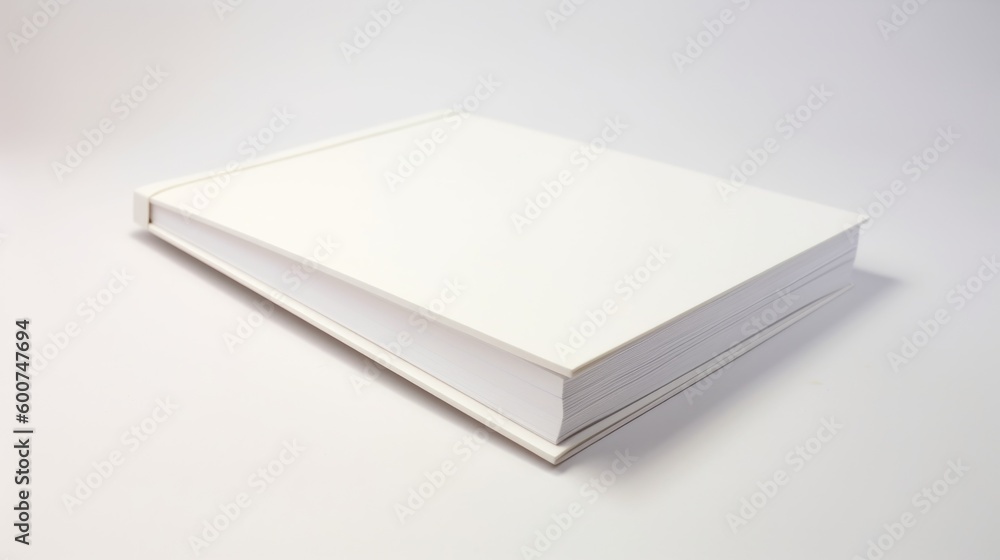 Notebook isolated on white background. Generative AI Notebook isolated on white background. Generative AI