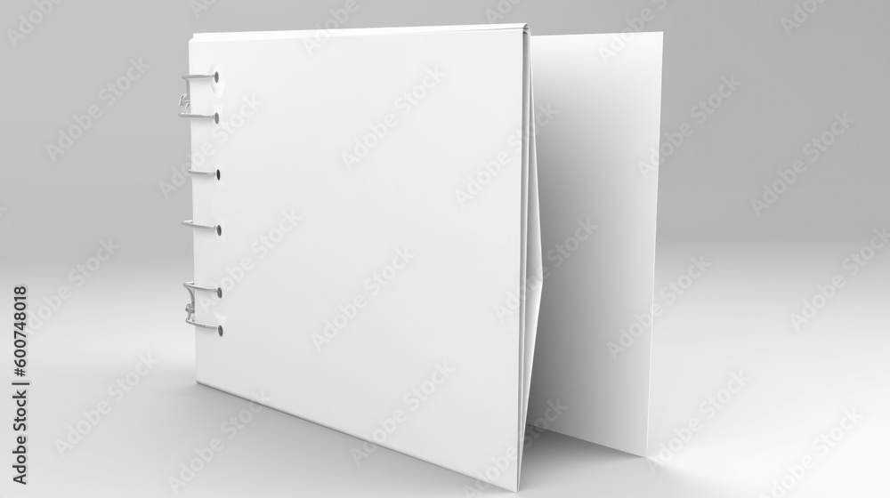 Binder isolated on white background. Generative AI Binder isolated on white background. Generative AI
