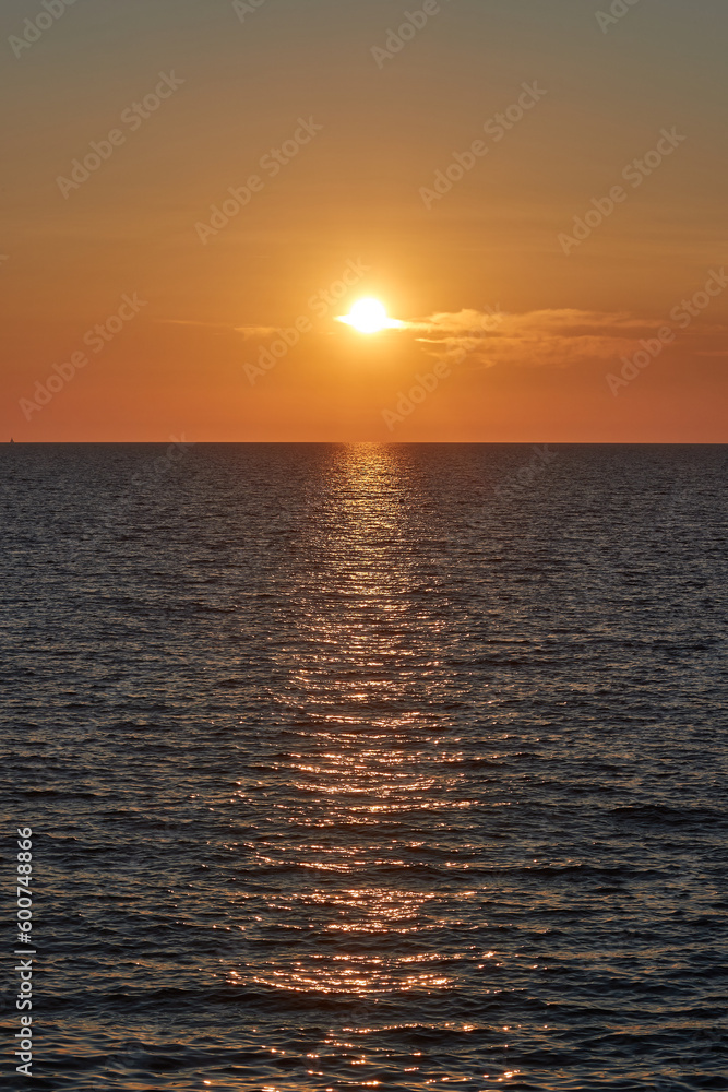 Fototapeta premium Sunset over a lake